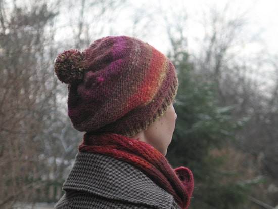 pompon and seeds hat