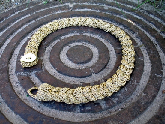 Cabled Braided necklace